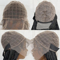 Bohemian Goddess 16 Inch Full Lace Synthetic Wig Natural Looking Box Braids with Curly Ends for Everyday Wear