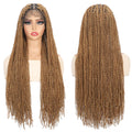 Full Lace Wigs for Black Women Long Curly Braid Wig Synthetic Hair Color 27# 613# Synthetic Wig Women Daily Use with Baby Hair