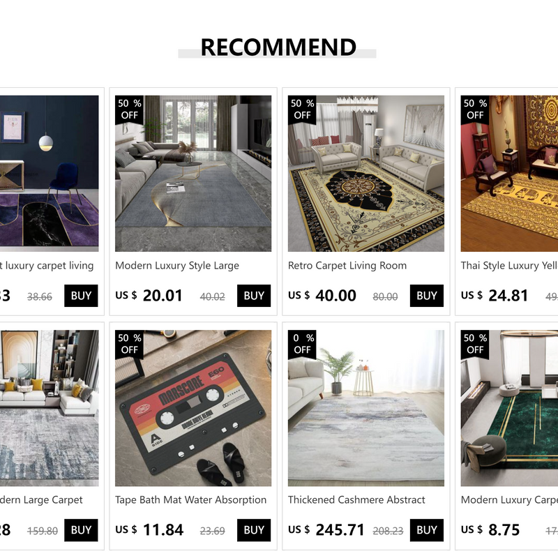 Modern Luxury Rugs Living Room Decoration Home Large Carpet for Bedroom Children's Room Decor Floor Mats Green Porch Doormat