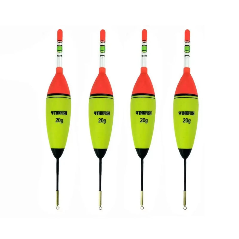 4pcs EVA Luminous Fishing Float Light Stick Long Vertical Foam Plastic Rock Fishing Floats Bobber 10g 20g 30g Buoyancy
