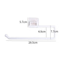 Punch-free Kitchen Paper Towel Rack Toilet Paper Roll Rack Hanger Wall-mounted Towel Bar Kitchen Bathroom Accessories