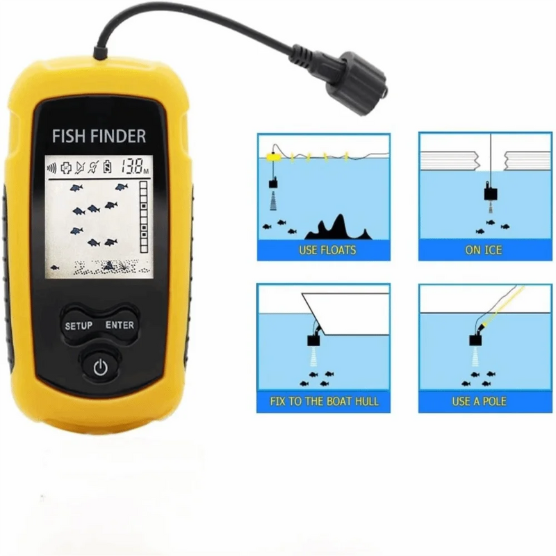 Handheld Portable Fish Finder LCD Screen Castable Sonar | SAMAG