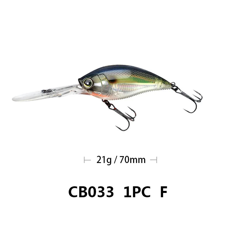 70mm/21g 75mm/22.5g Crankbait Fishing Lures Artificial | SAMAG