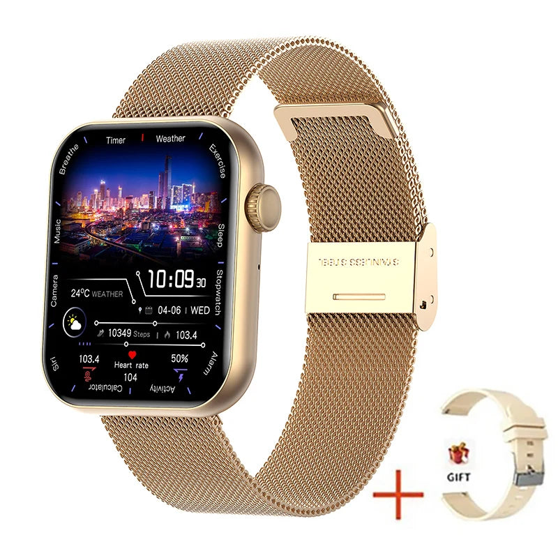 Original New Smartwatch 100+ Sports Mode Health Monitor BT Call Waterproof Smart Watches for Man Woman Android Phone Luxury 2026