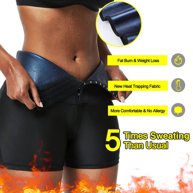 Sauna Sweat Shapewear Shorts Pants Thigh Slim Suit Waist Trainer Weight Loss Shaper Sweatsuit Fitness Compression Thermo Workout