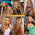 12A Highlight Bundles Human Hair P4-27 Straight Human Hair Bundles 100% Human Hair Raw Hair Bundles Highlight Wig Human Hair