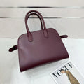 Women Genuine Leather Boston Bag Large Capacity Tote Handbag Soft Cowhide Vintage Shoulder Crossbody Fashion Top Handle Purse 32