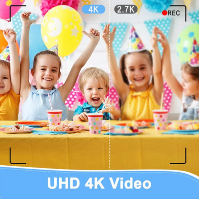 Digital Camera, 4K Children for Photography, 64MP MP3 | SAMAG