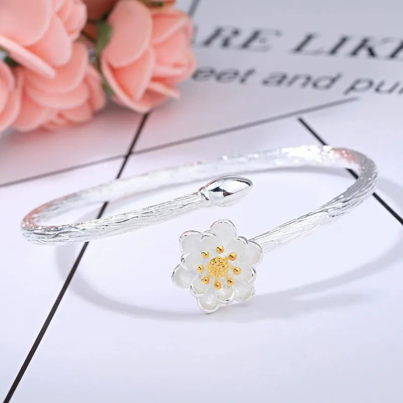 VENTFILLE 925 Sterling Silver Thai Silver Bracelet for Women Vintage Geometric Heart Love Lucky Punk Jewelry 2023 New Dropship