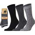 3 Pairs Men Socks Winter Thermal Warm Thick Knit Soft | SAMAG