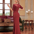 Luxury O-Neck Tulle Sequin Formal Evening Dress Women | SAMAG
