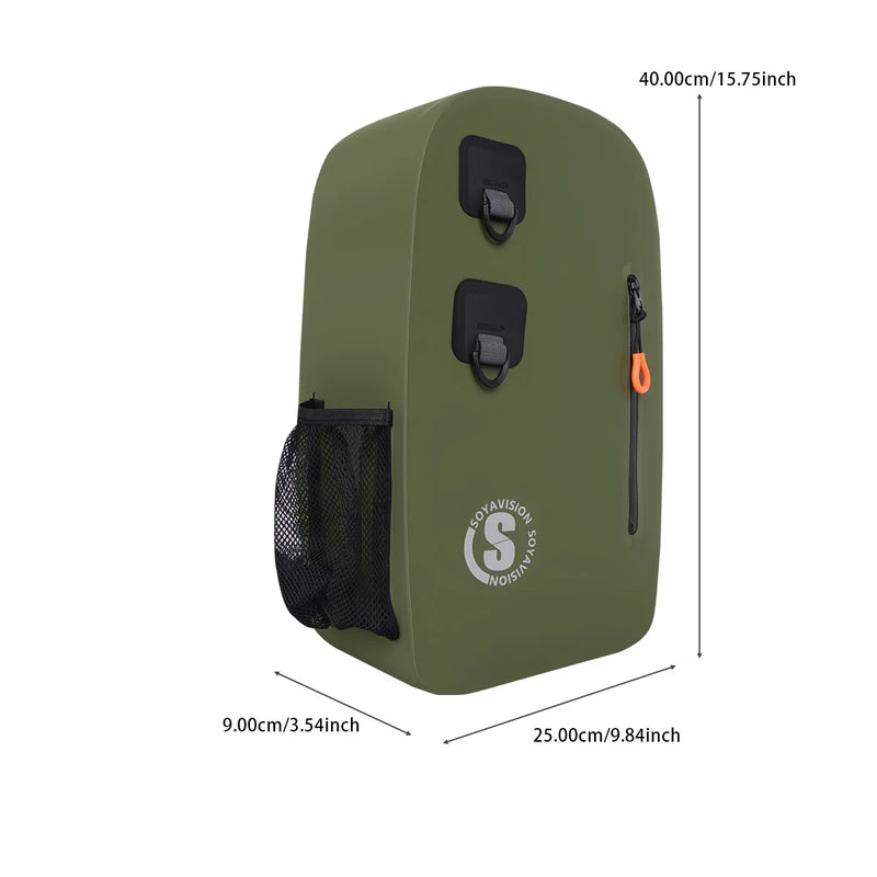 Fishing Backpack Portable Gear Bag with Rod Holder - View 8 | SAMAG