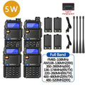 4Pcs Baofeng UV-5R 8W/5W Tri-Power Walkie Talkie High Power Dual Band Long Range Portable Handheld UV 5R Radio