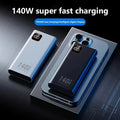 Lenovo 2026 140W 500000mAh Ultra Capacity Power Bank Super Fast Charging CCC Portable Charger For IPhone Samsung