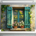 Garden Flower Windows Backdrops Indoor Floral Window Adult Birthday Party Decor Background Photography Studio Supplies Banner