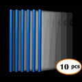 10 Pcs Plastic File Folder with Sliding Bar(10mm) Report Covers, Transparent Resume Presentation File Folders Organizer Binder