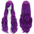 Soowee Curly Long Synthetic Hair Green Wig Hairpiece Pink Black Party Hair Cosplay Wigs for Women