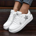 Unisex Stars Casual Sneakers Comfy Leather Men Women | SAMAG
