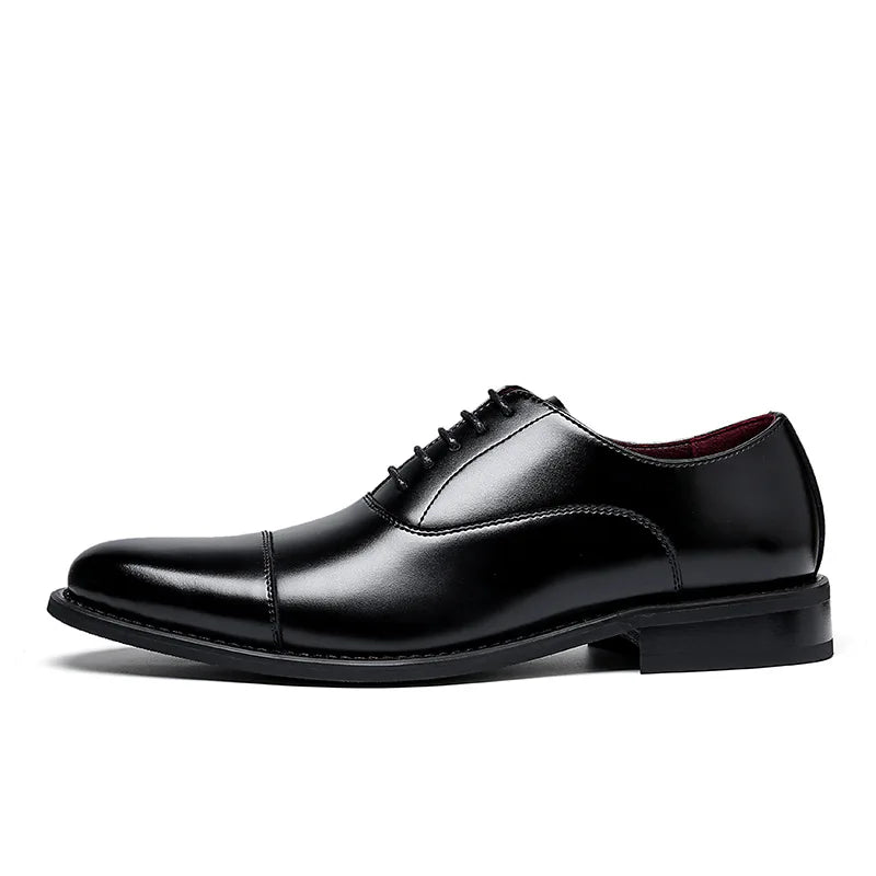 Genuine Leather Men Dress Shoes Formal Social Male Business Wedding Derby for Man Luxury Italian Oxford Loafers Men Dress Shoes