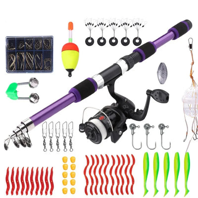 /set Fishing Rod and Reel Combo 1.8m Telescopic | SAMAG