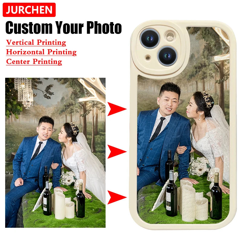 Custom Photo Cases For iPhone 17 16 15 14 13 12 11 Pro 17Pro Max Air Mini Plus Silicone Transparent Leather Glass Plastic Cover
