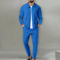 The new spring and autumn sports men's youth popular solid color jacket trousers two leisure suit - View 3 | SAMAG