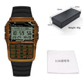 Men's Top Luxury LED Multifunction Calculator Watch Luminous Electronic Numeric Watch Keyboard Style