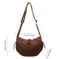 New Women Texture and Versatile Hobo Bags Large Capacity Crossbody Bags Fashion Casual Simple Storage Bags for College Students