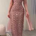 Elegant Vintage High-Quality Sequins Beading Mermaid Prom | SAMAG