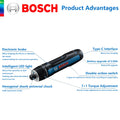 BOSCH GO 3 Cordless Screwdriver 3.6V Lithium - ion Battery Rechargeable Drill with Box GO3 Professional Tool - View 6 | SAMAG