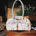 Kawaii Y2K Graffiti Handbag for Women Cute Star Strap Boston Bag Retro Manga Shoulder Bag Vintage Aesthetic Small Underarm Bag