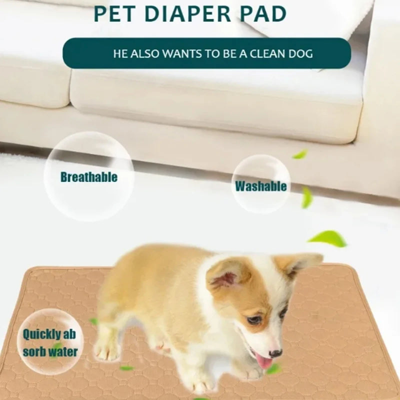 Winter Dog Pee Pad Reusable Washable Dog Urine Mat Car Seat Floor Sofa Waterproof Absorbent Puppy Cat Training Pet Supplies