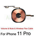 AiinAnt Power / Volume Buttons Mute Wireless Charging FlashLight Power Flex Cable For iPhone 11 Pro Max Repair Phone Parts