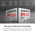 SAMSUNG Micro SD Express Card P9 for Nintendo Switch 2 Accessories 256GB 512GB Transfer Speed up to 800MB/s Game Memory microSD