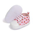 Spring Autumn New Boys Girls Shoes Sweetness Strawberry Love Canvas Casual Toddler First Walkers Cotton Soft Anti-slip Sole