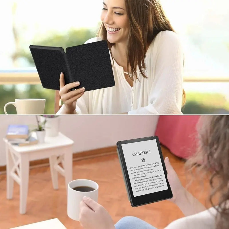 10/11/12th Generation 6 6.8 7 inch e-Reader Case Auto Sleep/Wake Leather Colorsoft Cover for Kindle Paperwhite 1/2/3/4/5 2024