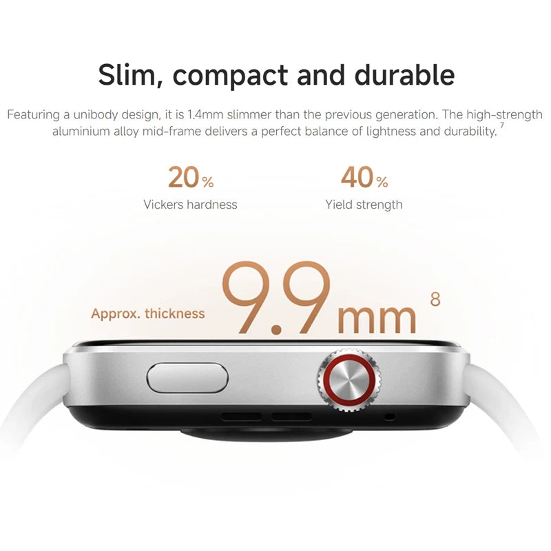 Global Version Redmi Watch 6 2.07" AMOLED Screen 550mAh Battery 150+ Sports Modes 5ATM Water Resistance Xiaomi HyperOS 3