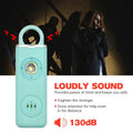 130dB Rechargeable Personal Alarm Keychain, LED Flash Emergency Security Alarm Portable Self-Defense Device for Women Student