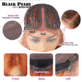 Black Pearl Ginger Lace Front 100% Human Hair Quality Wigs Glueless Wig Short Straight Bob Wig Lace Front Human Hair Wig