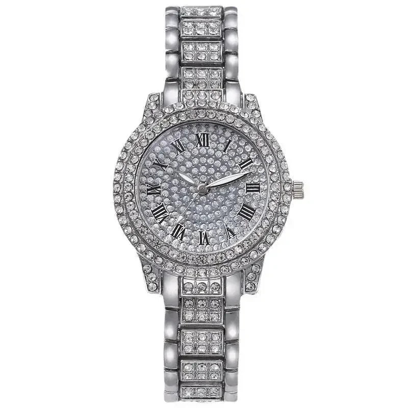 Women Fashion Shining Rhinestone Watch Brand Quartz Bracelet Watches Zircon Crystal Elegant Wristwatch Clock Friend Girls Gifts