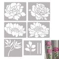 Garden Fence Large Flower Template Diy Handicraft Painting Template Inkjet Painting Template Wooden Wall Canvas Drawing Card