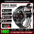 TANK Ultra 1400mAh Battery Military Smart Watch 10ATM Waterproof Heart Rate Tactical LED Flashlight Men - Visuel 17 | SAMAG