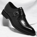 Men's business plus size formal leather shoes, fashionable office casual shoes, comfortable and breathable dress shoes