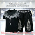 Men's Rhinestone Tracksuit Set European Luxury Streetwear Casual Daily Outfit T - Shirt And Pants - View 4 | SAMAG