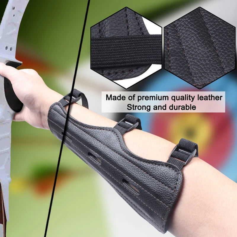 Leather Archery Equipment Arm Guard Protection Forearm | SAMAG