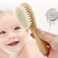 Wool Baby Brush, Newborn Scalp Cleaning, Soft Shampoo - View 3 | SAMAG