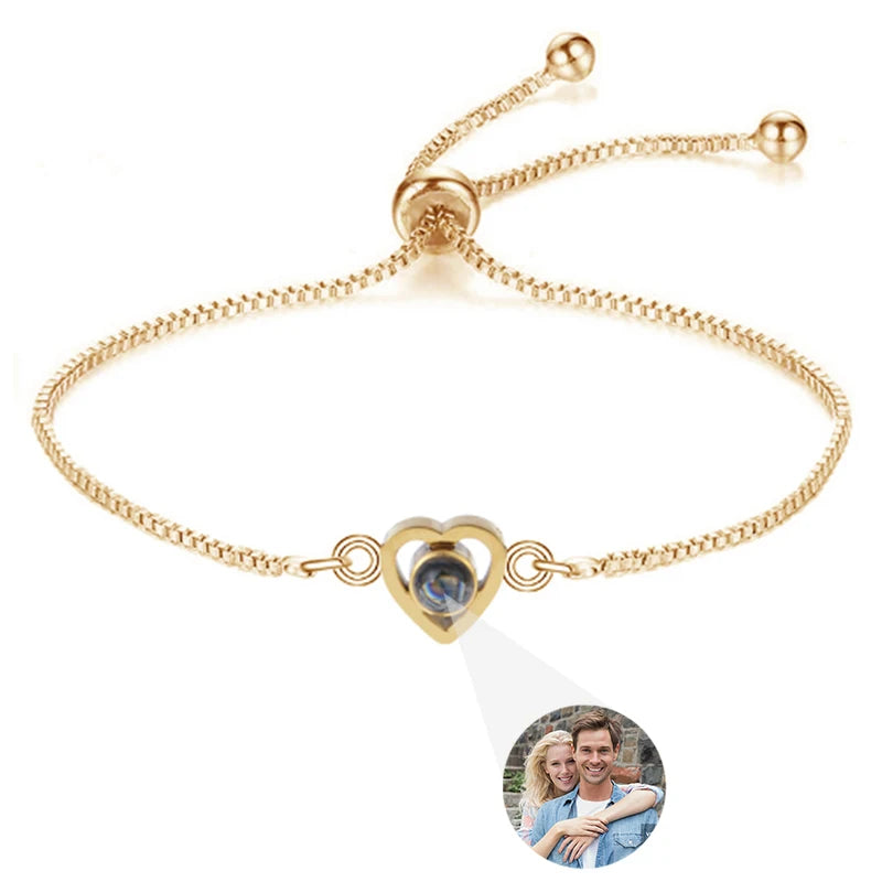 Custom Photo Bracelet Personalized Projection with Picture Inside 100 Languages I Love You Stainless - Visuel 11 | SAMAG