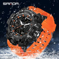 SANDA Men Quartz Watches G Style Military Sports LED Digital Outdoor Waterproof Dual Display Wristwatch - Visuel 3 | SAMAG
