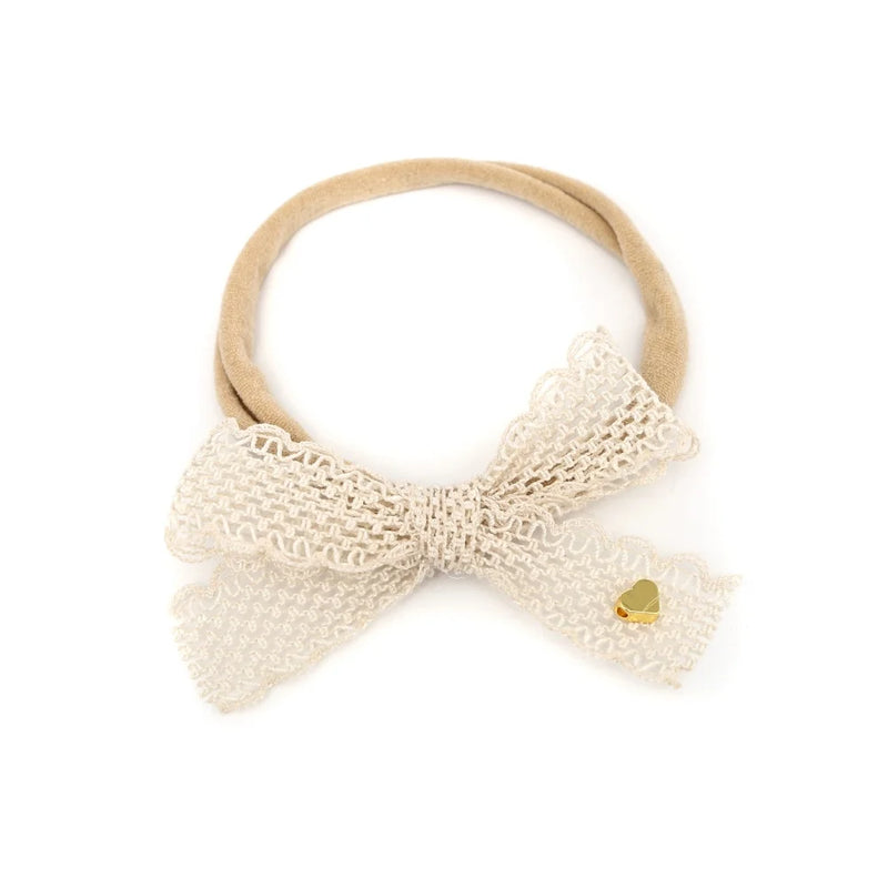 New Fashion Mesh lace edge Hair Accessories Lace Edge Hair Hoops Baby Bow Hair Accessories Hair Straps Girl Decoration
