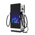 Electric Car Charger Station Commercial Solar Powered DC Fast EV Charger with Advertising Screen Custom